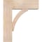 Ekena Millwork Thorton Block Smooth Bracket w/ Offset Brace, Douglas Fir, 7 1/2"W x 22"D x 26"H BKT0806X22X26THR05SDF - alternate 2